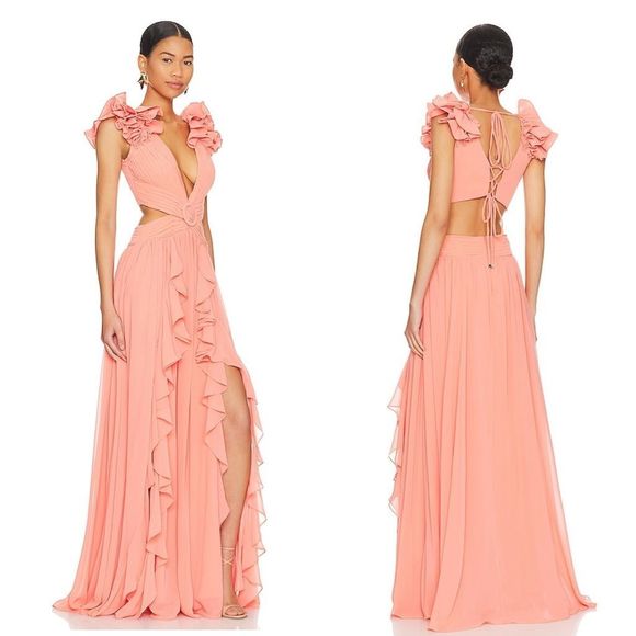 PATBO FLUTTER SLEEVE MAXI DRESS - Picture 3 of 9